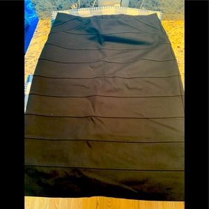Marks & Spencer’s black pencil skirt scuba  style